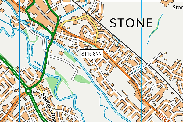 ST15 8NN map - OS VectorMap District (Ordnance Survey)