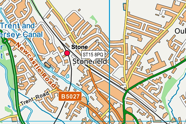 ST15 8PQ map - OS VectorMap District (Ordnance Survey)