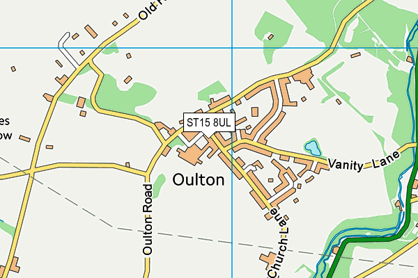 ST15 8UL map - OS VectorMap District (Ordnance Survey)