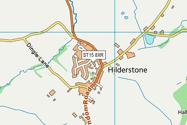 ST15 8XR map - OS VectorMap District (Ordnance Survey)