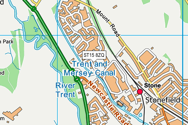 ST15 8ZQ map - OS VectorMap District (Ordnance Survey)