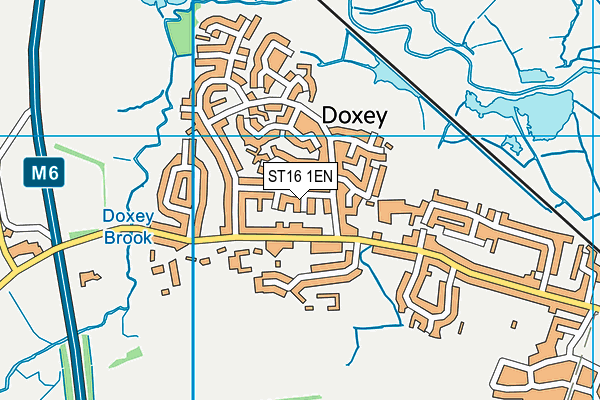 ST16 1EN map - OS VectorMap District (Ordnance Survey)