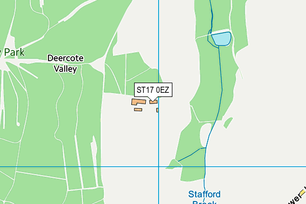 ST17 0EZ map - OS VectorMap District (Ordnance Survey)