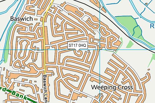 ST17 0HQ map - OS VectorMap District (Ordnance Survey)