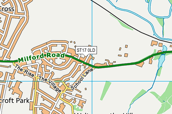 ST17 0LD map - OS VectorMap District (Ordnance Survey)