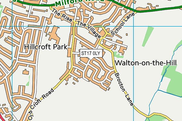 ST17 0LY map - OS VectorMap District (Ordnance Survey)