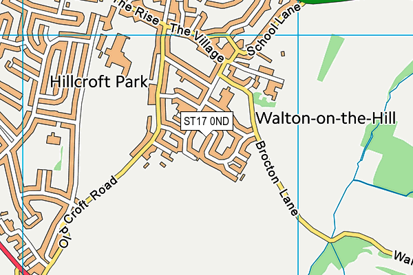 ST17 0ND map - OS VectorMap District (Ordnance Survey)