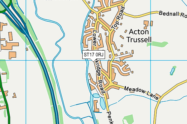 ST17 0RJ map - OS VectorMap District (Ordnance Survey)