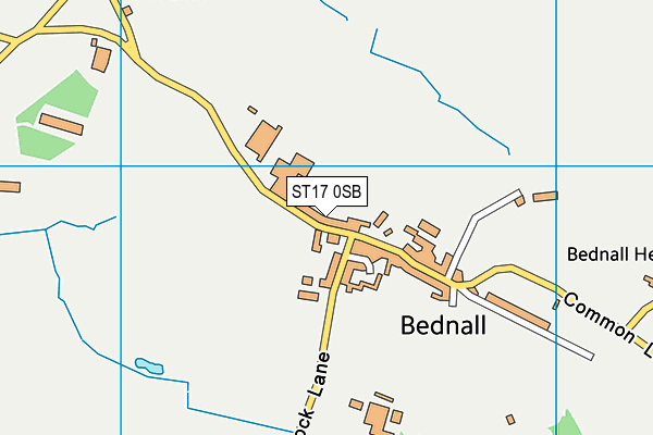 ST17 0SB map - OS VectorMap District (Ordnance Survey)