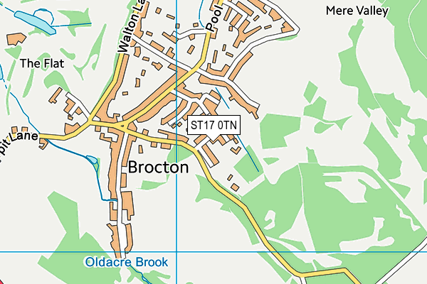 ST17 0TN map - OS VectorMap District (Ordnance Survey)