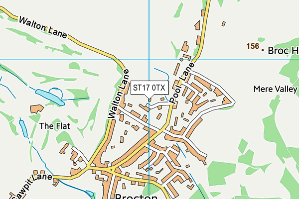 ST17 0TX map - OS VectorMap District (Ordnance Survey)