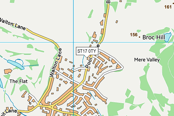 ST17 0TY map - OS VectorMap District (Ordnance Survey)