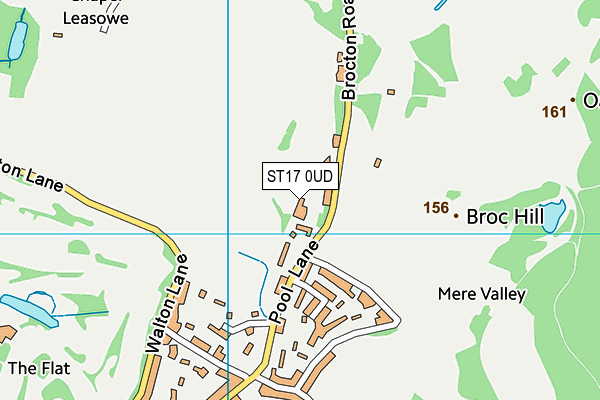 ST17 0UD map - OS VectorMap District (Ordnance Survey)