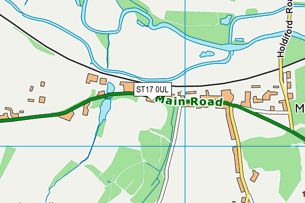 ST17 0UL map - OS VectorMap District (Ordnance Survey)