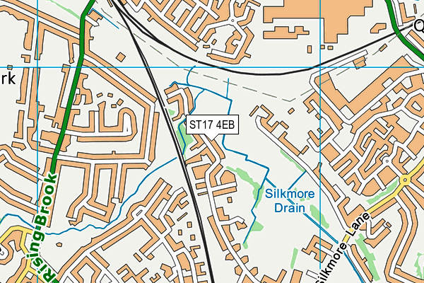 ST17 4EB map - OS VectorMap District (Ordnance Survey)