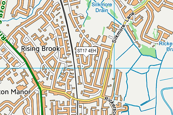 ST17 4EH map - OS VectorMap District (Ordnance Survey)