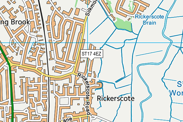 ST17 4EZ map - OS VectorMap District (Ordnance Survey)