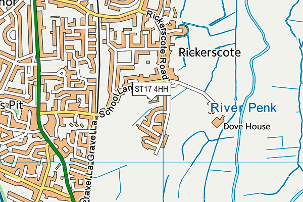 ST17 4HH map - OS VectorMap District (Ordnance Survey)