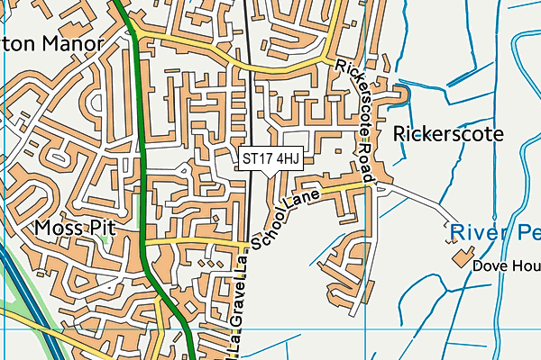 ST17 4HJ map - OS VectorMap District (Ordnance Survey)