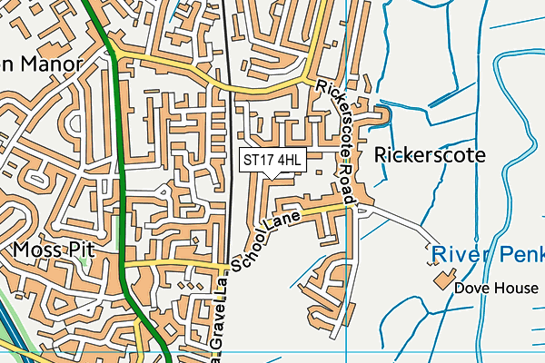 ST17 4HL map - OS VectorMap District (Ordnance Survey)