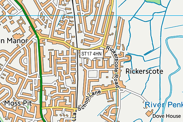ST17 4HN map - OS VectorMap District (Ordnance Survey)