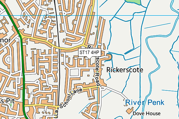ST17 4HP map - OS VectorMap District (Ordnance Survey)