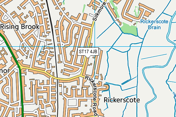 ST17 4JB map - OS VectorMap District (Ordnance Survey)