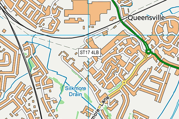 ST17 4LB map - OS VectorMap District (Ordnance Survey)