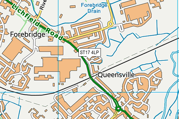 ST17 4LP map - OS VectorMap District (Ordnance Survey)