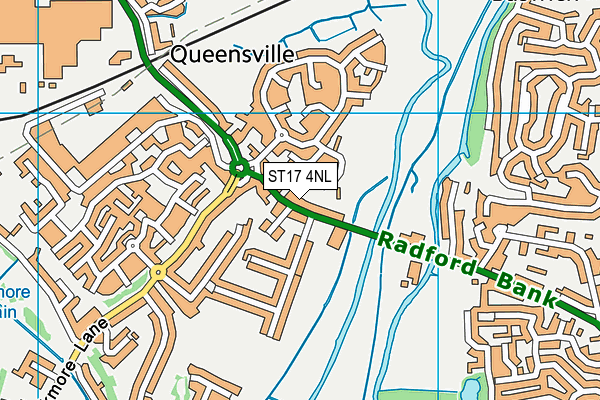 ST17 4NL map - OS VectorMap District (Ordnance Survey)