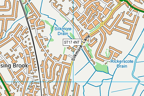 ST17 4NT map - OS VectorMap District (Ordnance Survey)
