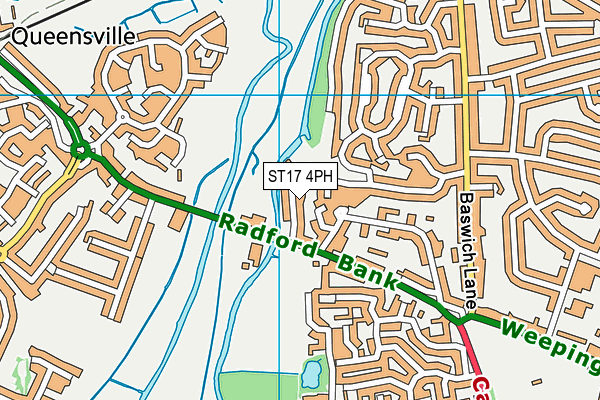 ST17 4PH map - OS VectorMap District (Ordnance Survey)