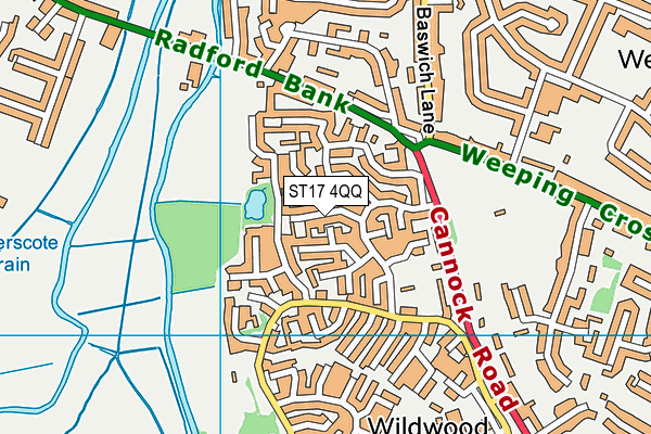 ST17 4QQ map - OS VectorMap District (Ordnance Survey)