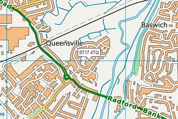 ST17 4TQ map - OS VectorMap District (Ordnance Survey)