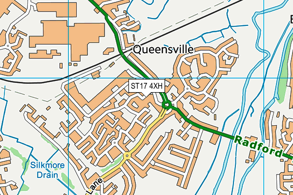 ST17 4XH map - OS VectorMap District (Ordnance Survey)