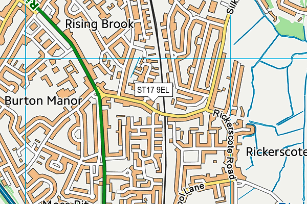 ST17 9EL map - OS VectorMap District (Ordnance Survey)