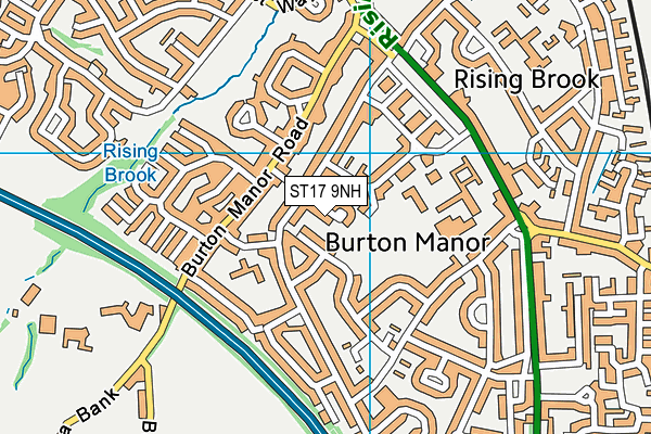 ST17 9NH map - OS VectorMap District (Ordnance Survey)