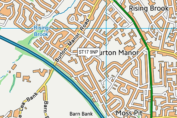 ST17 9NP map - OS VectorMap District (Ordnance Survey)
