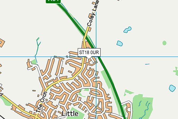 Map of LOWER FORGE LEISURE LIMITED at district scale