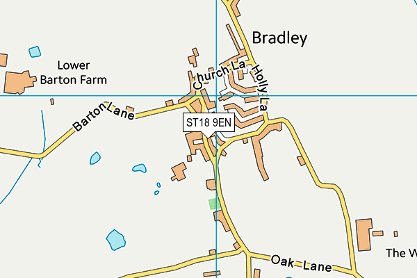 ST18 9EN map - OS VectorMap District (Ordnance Survey)
