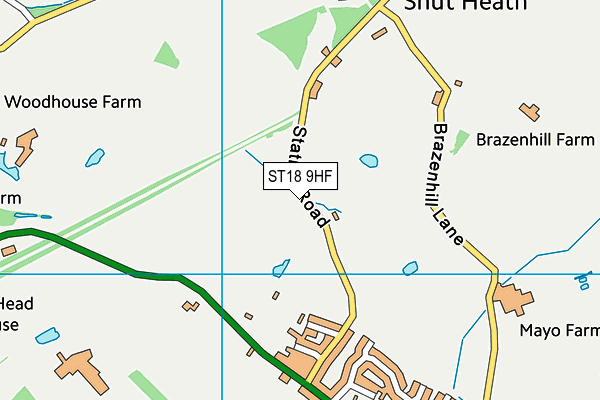 Map of STAFFORD WEB LTD at district scale
