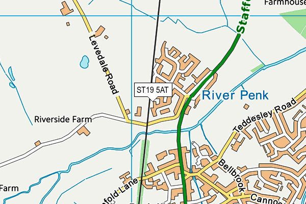 Map of PENKRIDGE GRAB HIRE LTD at district scale
