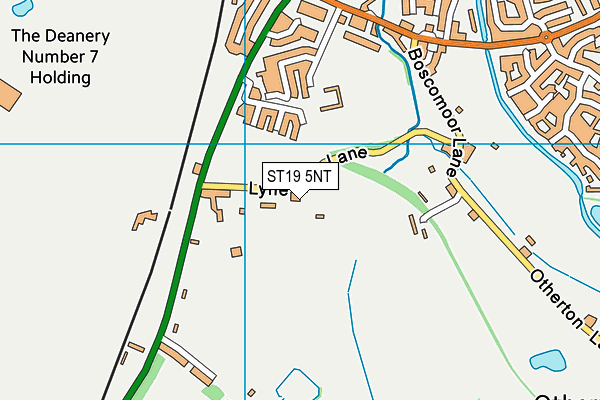 ST19 5NT map - OS VectorMap District (Ordnance Survey)