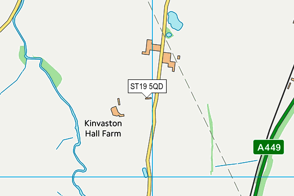 ST19 5QD map - OS VectorMap District (Ordnance Survey)