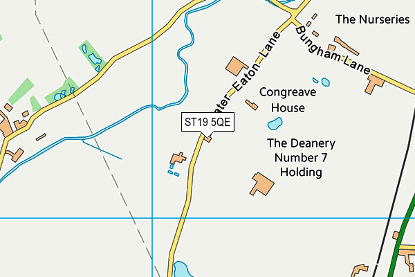 ST19 5QE map - OS VectorMap District (Ordnance Survey)
