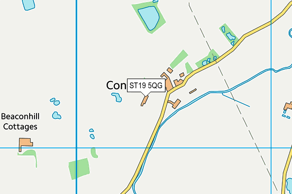 ST19 5QG map - OS VectorMap District (Ordnance Survey)