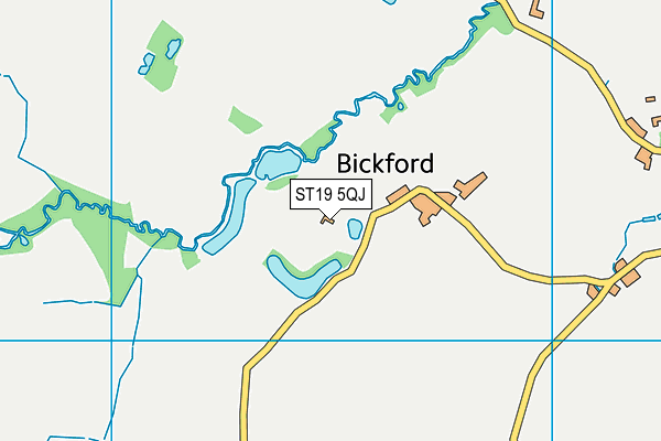 ST19 5QJ map - OS VectorMap District (Ordnance Survey)