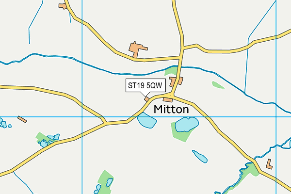 ST19 5QW map - OS VectorMap District (Ordnance Survey)