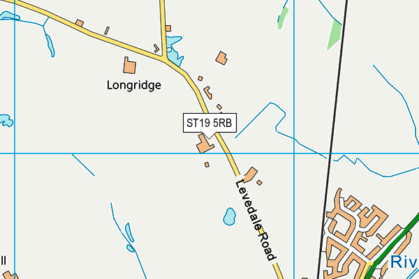 ST19 5RB map - OS VectorMap District (Ordnance Survey)