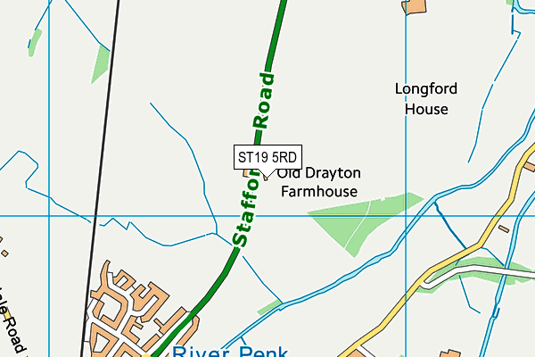 ST19 5RD map - OS VectorMap District (Ordnance Survey)